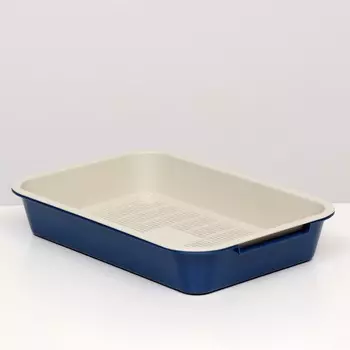 Туалет средний с сеткой 36266.5 см, синий/бежевый