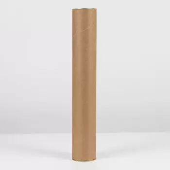 Тубус 76490 мм (470 мм внутренняя высота),плотный картон, металлическая крышка