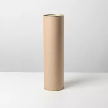 Тубус 92х340 мм (320 мм внутренняя высота),плотный картон, металлическая крышка