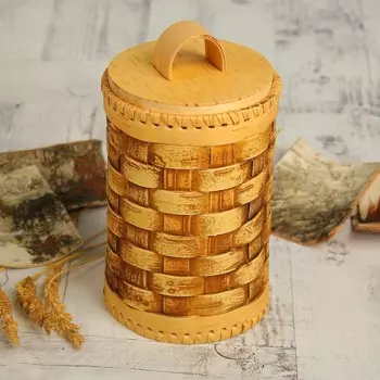 Туес плетеный, 10,5х16 см см