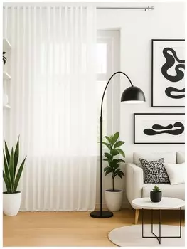 Тюль "Престиж-вуаль" белый 4*2,5