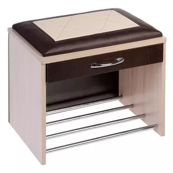 Тумба мини ольга 5.1, ясень шимо светлый/венге