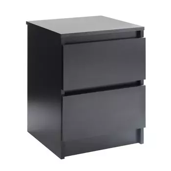 Тумба прикроватная 2 мадера, 400х420х554, черный