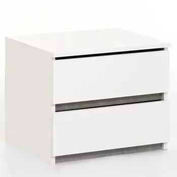 Тумба прикроватная бейрут, 502х426х430, белый/бетон