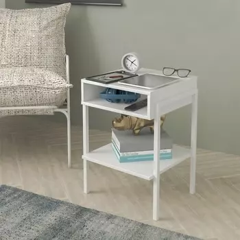 Тумба прикроватная chicago, 39х60х35, белый