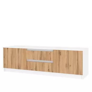 Тумба тв парус, 1750х500х540 белый/дуб вотан