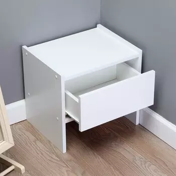 Тумба ксения, с ящиком, 42,5 х 33,5 х 39,5, белая