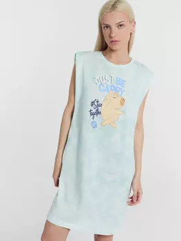 Туника женская мятно-зеленая с разводами