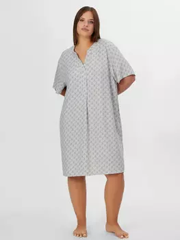 Туника женская серая с принтом в виде лого