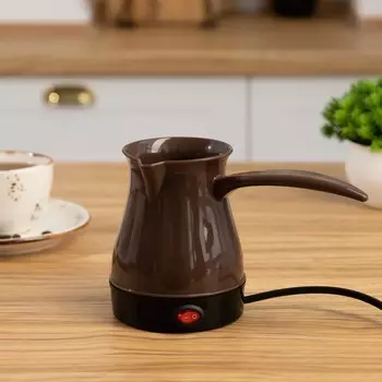 Турка электрическая luazon lte-601, 250 мл, 600 вт, коричневая