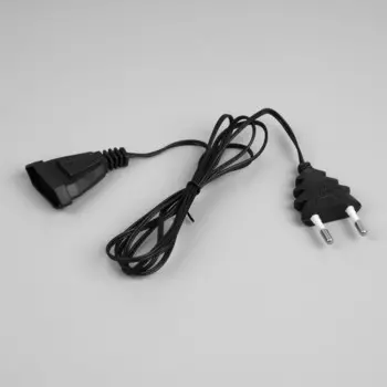 Удлинитель для комнатных гирлянд, 1.5 м, темная нить, умс-вилка