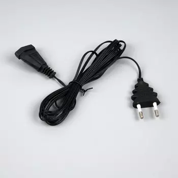 Удлинитель для комнатных гирлянд, 3 м, темная нить, умс-вилка