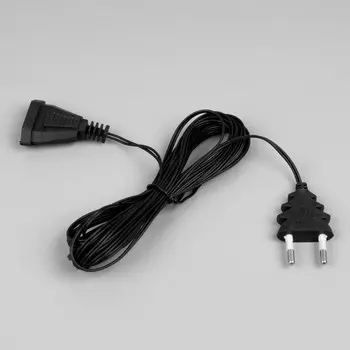 Удлинитель для комнатных гирлянд, 5 м, темная нить, умс-вилка