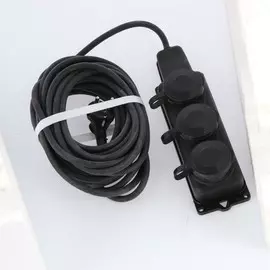 Удлинитель морозостойкий luazon lighting, 3 розетки, 10 м, 16 а, кг 3х2.5 мм2, с з/к, ip 44
