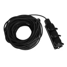 Удлинитель морозостойкий luazon lighting, 3 розетки,30 м,16 а, кг 3х1.5 мм2, с з/к,ip44,