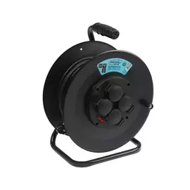 Удлинитель морозостойкий на катушке 4 роз., 25 м, 16 а, кг 3х1.5мм2,