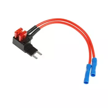 Удлинитель предохранителя двойной, мини 10а, провод 15 см