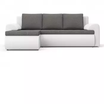 Угловой диван Цезарь белый, серый