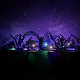 Новогодний декор с гирляндой