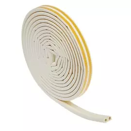 Уплотнитель резиновый тундра, профиль d, размер 98 мм, белый, в упаковке 10 м