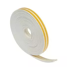 Уплотнитель резиновый тундра, профиль е, размер 49 мм, белый, в упаковке 10 м