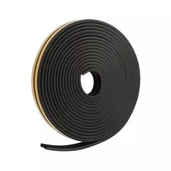 Уплотнитель резиновый тундра, профиль e, размер 49 мм, черный, в упаковке 10 м