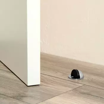 Упор дверной u103cp, d=42 мм, h=23 мм, цвет хром