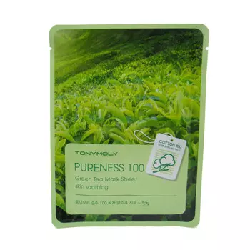 Успокаивающая тканевая маска с экстрактом зеленого чая
