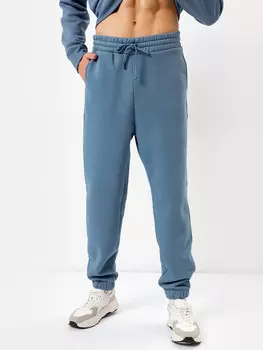 Утепленные свободные брюки-джоггеры в оттенке