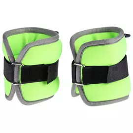 Утяжелители неопреновые onlytop, 2 шт. х 0,25 кг, цвет салатовый