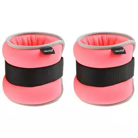 Утяжелители неопреновые onlytop, 2 шт. х 0,5 кг, цвет розовый