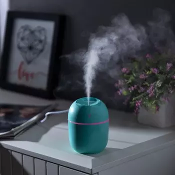 Увлажнитель воздуха, luazon hm-20 ультразвуковой, 0.22 л, 1.5 вт, usb, зеленый