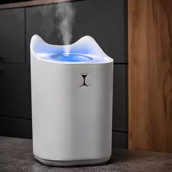 Увлажнитель воздуха luazon hm-3, ультразвуковой, 3.3 л, мультиподсветка, usb, белый