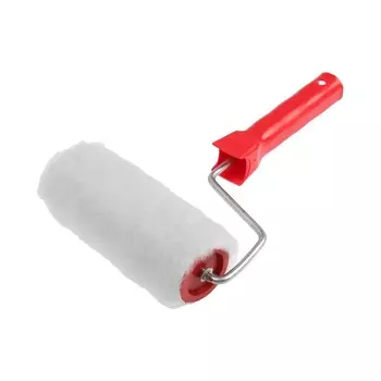 Валик лом, натуральный мех, 150 мм, рукоятка d=6 мм, d=50 мм, ворс 12 мм