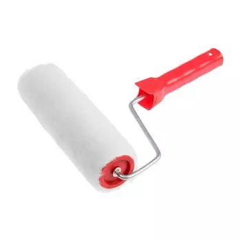 Валик лом, натуральный мех, 200 мм, рукоятка d=6 мм, d=50 мм, ворс 12 мм