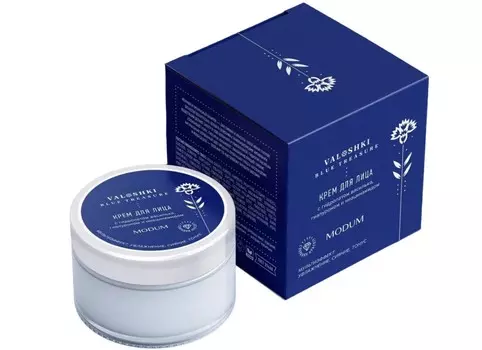 VALOSHKI. BLUE TREASURE Крем для лица с гидролатом василька 100г