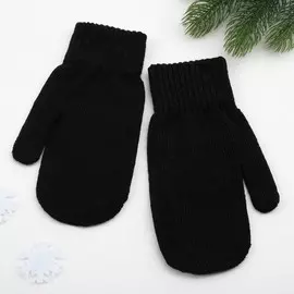Варежки однотонные