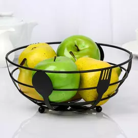 Фруктовница доляна, 22229.5 см, черная