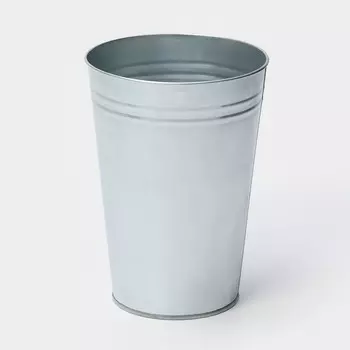 Вазон оцинкованный без ручек, 7 л, h=29 см, гост