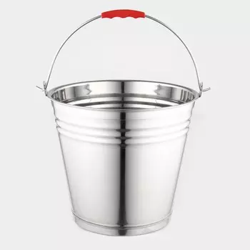 Ведро из нержавеющей стали, 10 л, d=30 см, aisi 201