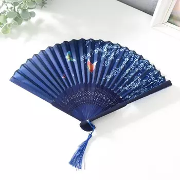 Веер дерево, текстиль h=21 см