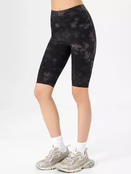 Велосипедки женские фиолетовые с принтом