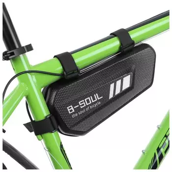 Велосумка под раму, жесткий корпус, черная