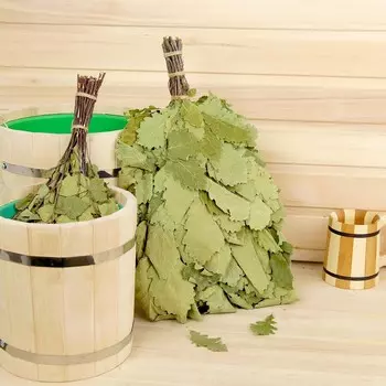 Веник для бани, дубовый, 55 см,