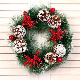 Венок новогодний d=25 см