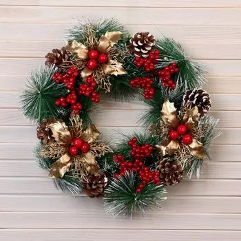 Венок новогодний d=26 см