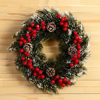 Венок новогодний d=27 см