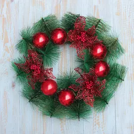 Венок новогодний d-28 см