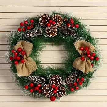 Венок новогодний d=34 см
