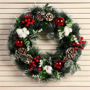 Венок новогодний d- 34 см